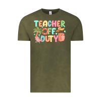 Vintage Olive teacher off duty summer Vintage Tee - JahusDesignShop