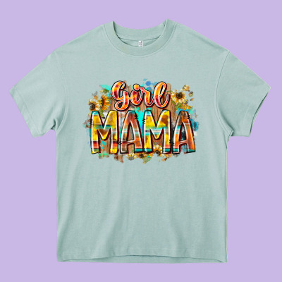 Girl Mama Heavy Core Tee Designed By Racoondesign