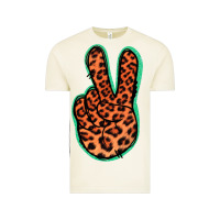 Vintage Arctic Orange Leopard Peace Sign Vintage Tee - Jasminsmagicworld