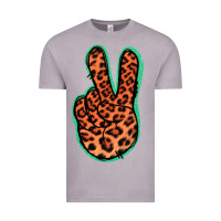 Vintage Zinc Orange Leopard Peace Sign Vintage Tee - Jasminsmagicworld