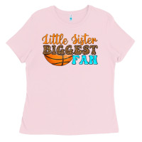 Bubblegum Pink little sister biggest fan Ladies Tee - HRA Design Shop