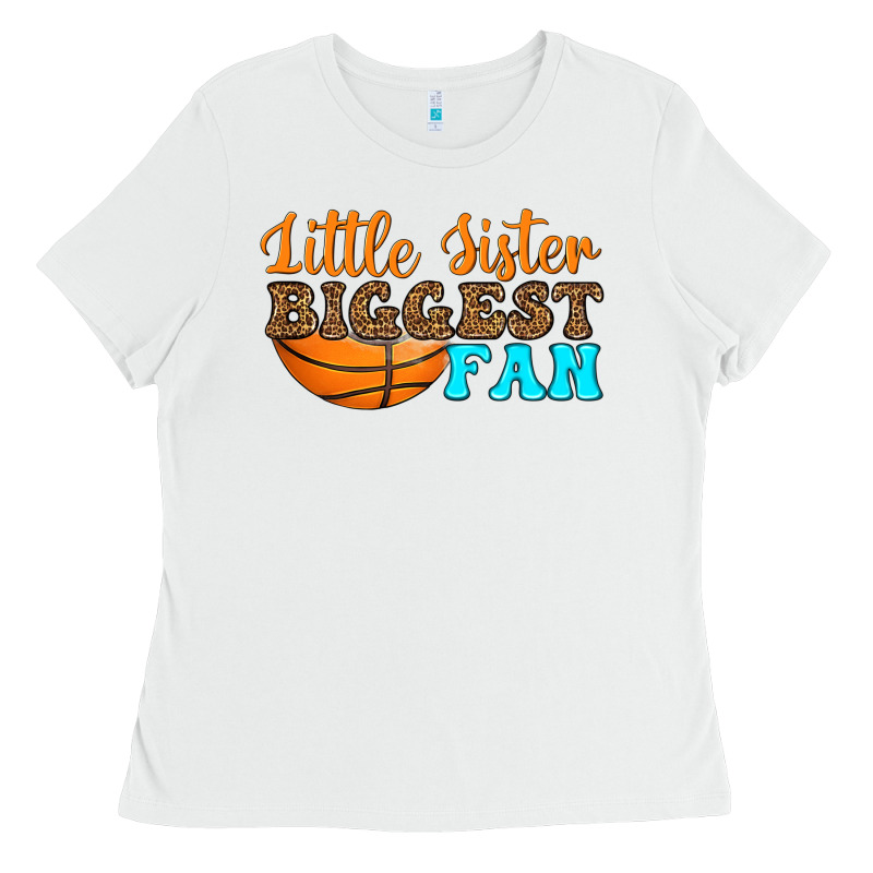 Little Sister Biggest Fan Ladies Tee by HRA Design Shop | Teevron
