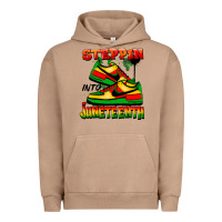 Pigment Burro Steppin' into Juneteenth Urban Hoodie - FaDigitalArtStudio