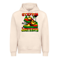 Sandshell Steppin' into Juneteenth Urban Hoodie - FaDigitalArtStudio