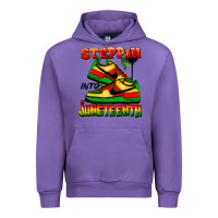 Tulip Steppin' into Juneteenth Urban Hoodie - FaDigitalArtStudio