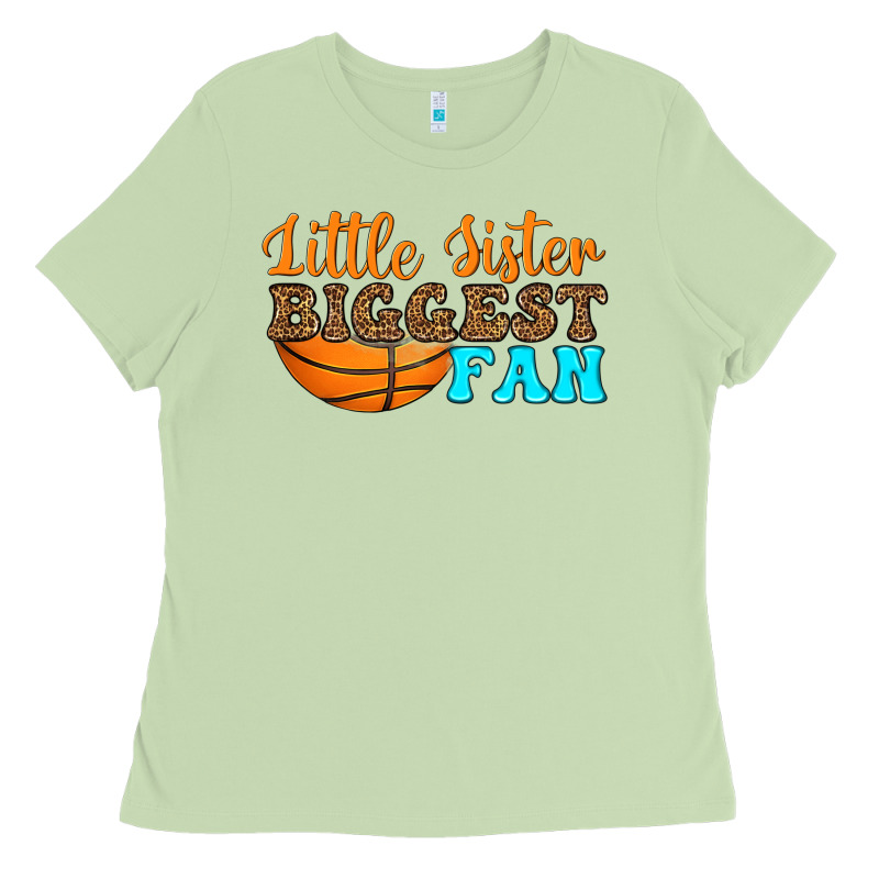 Little Sister Biggest Fan Ladies Tee by HRA Design Shop | Teevron