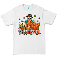 White thankful pumpkins and turkey Premium Tee - AdoDesignShop