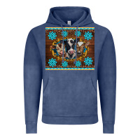 Vintage Denim western baby cow turquoise gemstones  leopards Vintage Hoodie - BarkalooDesign