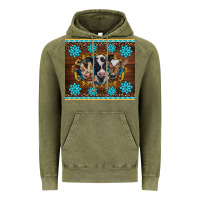 Vintage Olive western baby cow turquoise gemstones  leopards Vintage Hoodie - BarkalooDesign