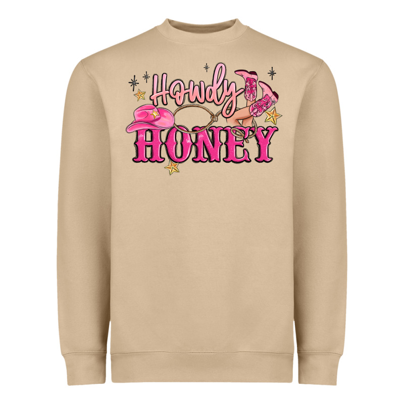 Howdy Honey Heavyweight Sweatshirt by MaliasSmallBusiness | Teevron