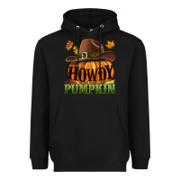 Black Howdy pumpkin Heavyweight Hoodie - NancyCooperArtShop