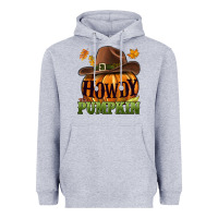 Heather Grey Howdy pumpkin Heavyweight Hoodie - NancyCooperArtShop