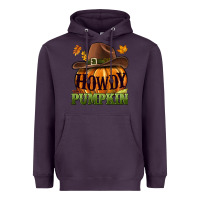 Plum Howdy pumpkin Heavyweight Hoodie - NancyCooperArtShop