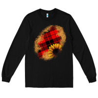 Black sunflower Christmas patch Long Sleeve Tee - JahusDesignShop