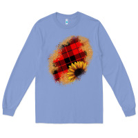 Colony Blue sunflower Christmas patch Long Sleeve Tee - JahusDesignShop