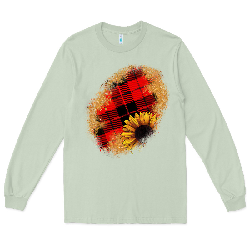 Sunflower Christmas Patch Long Sleeve Tee by JahusDesignShop | Teevron