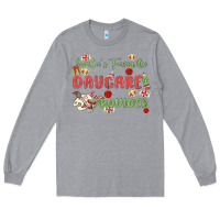 Heather Grey santa's favorite daycare provider Long Sleeve Tee - MaliasSmallBusiness