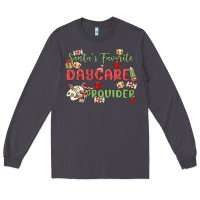 Smoke santa's favorite daycare provider Long Sleeve Tee - MaliasSmallBusiness
