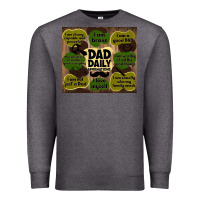 Charcoal Heather dad daily affirmations Premium Sweatshirt - TumblerDesignByShophia