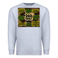 Heather Grey dad daily affirmations Premium Sweatshirt - TumblerDesignByShophia