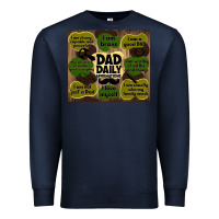 Navy dad daily affirmations Premium Sweatshirt - TumblerDesignByShophia