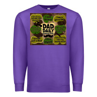 Purple dad daily affirmations Premium Sweatshirt - TumblerDesignByShophia