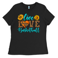 Black live love basketball Ladies Tee - HRA Design Shop