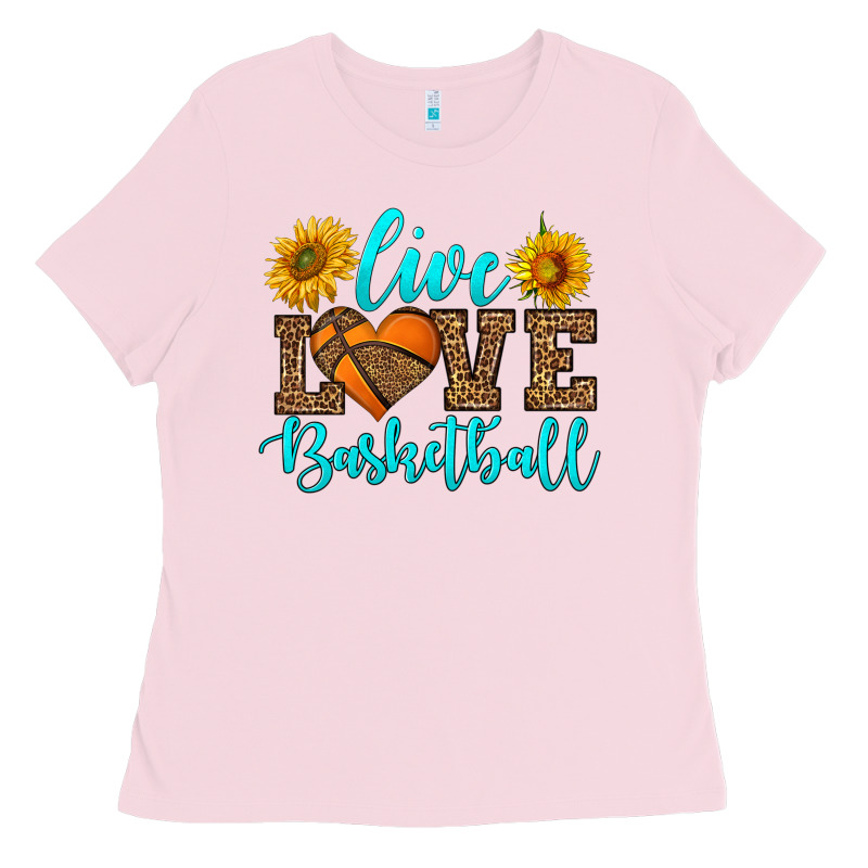 Live Love Basketball Ladies Tee by HRA Design Shop | Teevron