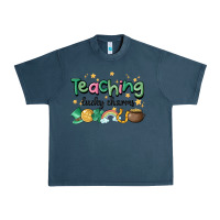 Midnight Navy teaching lucky charm Urban Heavy Tee - MaliasSmallBusiness