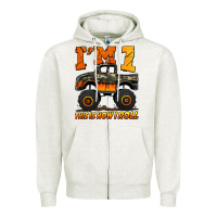 I'm One This Is How I Roll Monster Truck Birthday Zipper Hoodie | Teevron