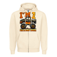 Sandshell i'm one this is how i roll monster truck birthday Zipper Hoodie - Jasminsmagicworld