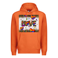Carrot love hearts pride tumbler Premium Hoodie - JahusDesignShop