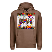Chestnut love hearts pride tumbler Premium Hoodie - JahusDesignShop