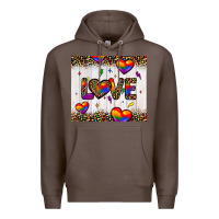Coffee love hearts pride tumbler Premium Hoodie - JahusDesignShop