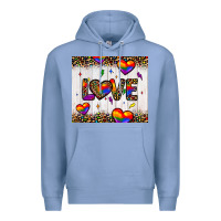 Colony Blue love hearts pride tumbler Premium Hoodie - JahusDesignShop