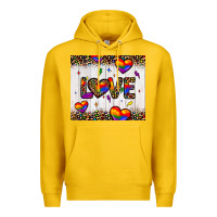 Lemon love hearts pride tumbler Premium Hoodie - JahusDesignShop