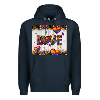 Navy love hearts pride tumbler Premium Hoodie - JahusDesignShop
