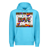 Ocean Blue love hearts pride tumbler Premium Hoodie - JahusDesignShop