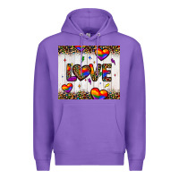 Purple love hearts pride tumbler Premium Hoodie - JahusDesignShop
