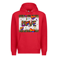 Red love hearts pride tumbler Premium Hoodie - JahusDesignShop