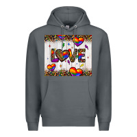 Rock love hearts pride tumbler Premium Hoodie - JahusDesignShop