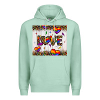 Seafoam love hearts pride tumbler Premium Hoodie - JahusDesignShop