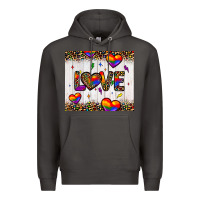 Smoke love hearts pride tumbler Premium Hoodie - JahusDesignShop