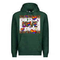 Sports Green love hearts pride tumbler Premium Hoodie - JahusDesignShop