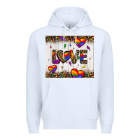 White love hearts pride tumbler Premium Hoodie - JahusDesignShop