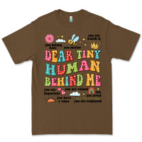 Cacao customized teacher dear tiny human behind me back Premium Tee - JahusDesignShop