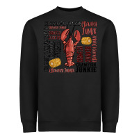 Black crawfish junkie Heavyweight Sweatshirt - MaliasSmallBusiness