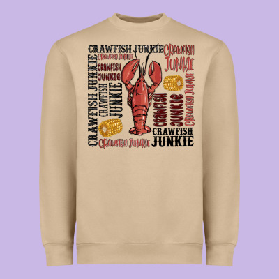 Crawfish Junkie Heavyweight Sweatshirt Designed By Maliassmallbusiness