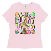 Bubblegum Pink Do the bunny hop Easter Day Ladies Tee - Neo Western