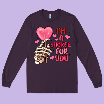 I M A Sucker For You Long Sleeve Tee Designed By Maliassmallbusiness